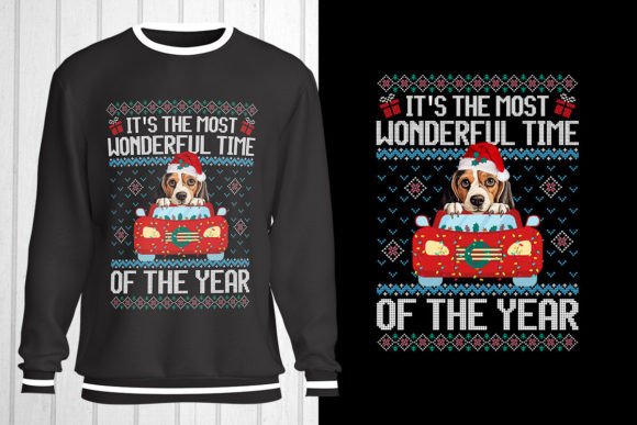 Beagle Dog Christmas Ugly Sweater T-Shirt Graphics