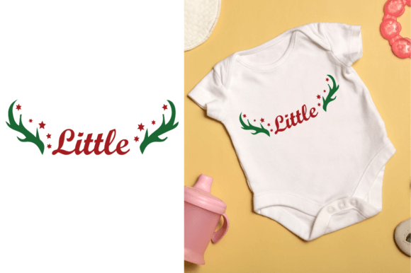 Christmas Family SVG File Little Rindeer for T-Shirt Designs and Graphics