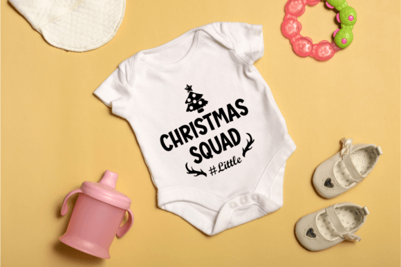 Christmas Squad Little: A Versatile Graphic for T-Shirt Designs