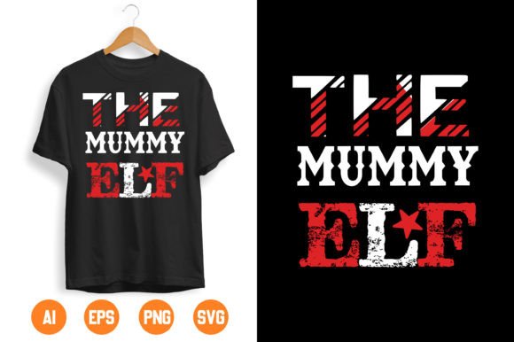 CHRISTMAS T-shirt Design-46: A Versatile Graphic for Holiday Merch