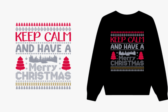 Christmas Ugly Sweater T-Shirt Design for Festive Branding