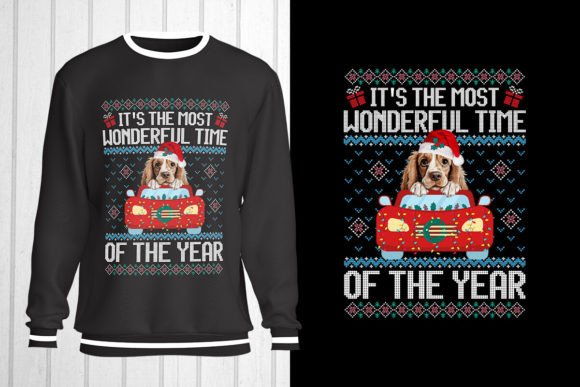 Cocker Spaniel Christmas Ugly Sweater: A Stylish T-Shirt Design