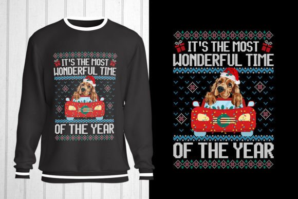 English Cocker Christmas Ugly Sweater: Perfect for T-Shirt Designs and Graphics