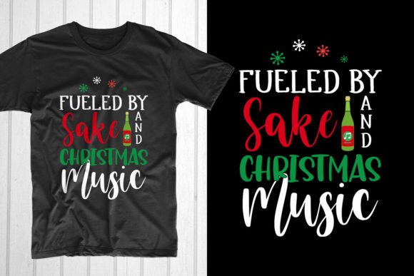 Fueled by Sake and Christmas Music: A T-Shirt Design Gem