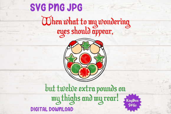 Funny Christmas Cookies SVG PNG JPG for T-Shirt Designs and Graphics
