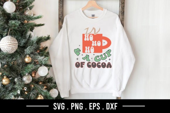 Ho Ho Ho a Cup of Cocoa: A Charming SVG for T-Shirt Designs