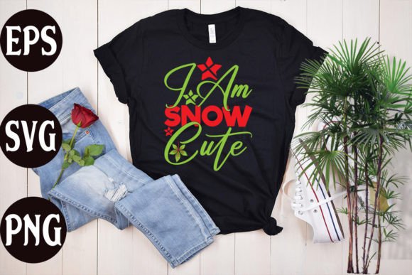 I Am Snow Cute: Perfect for Festive T-Shirt Designs and Graphics