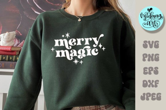 Merry Magic Svg: A Charming Graphic for T-Shirt Designs