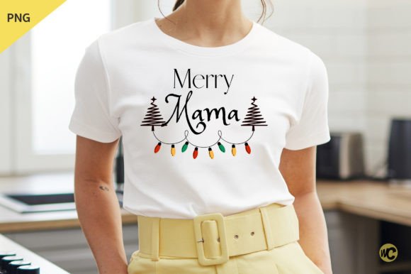Merry MAMA PNG: A Festive Embroidery Design