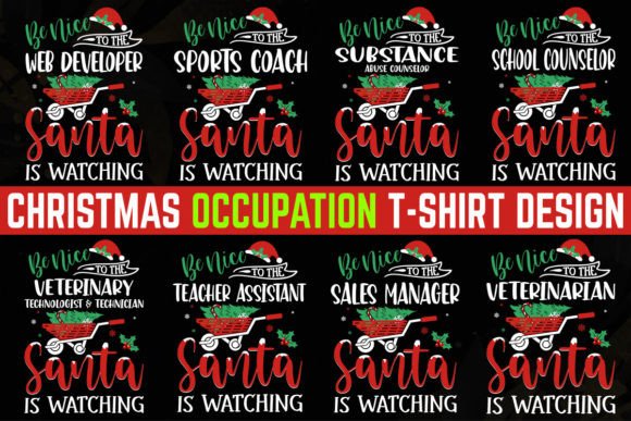 Occupation Christmas T-Shirt Design 9: A Stylish Graphics Asset