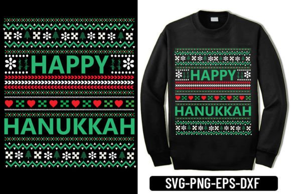 Ugly Sweater - Happy Hanukkah: A Festive Embroidery Design